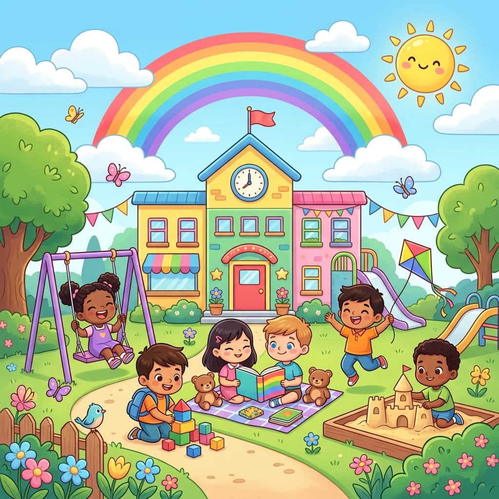 Kids covE School Campus & Students
