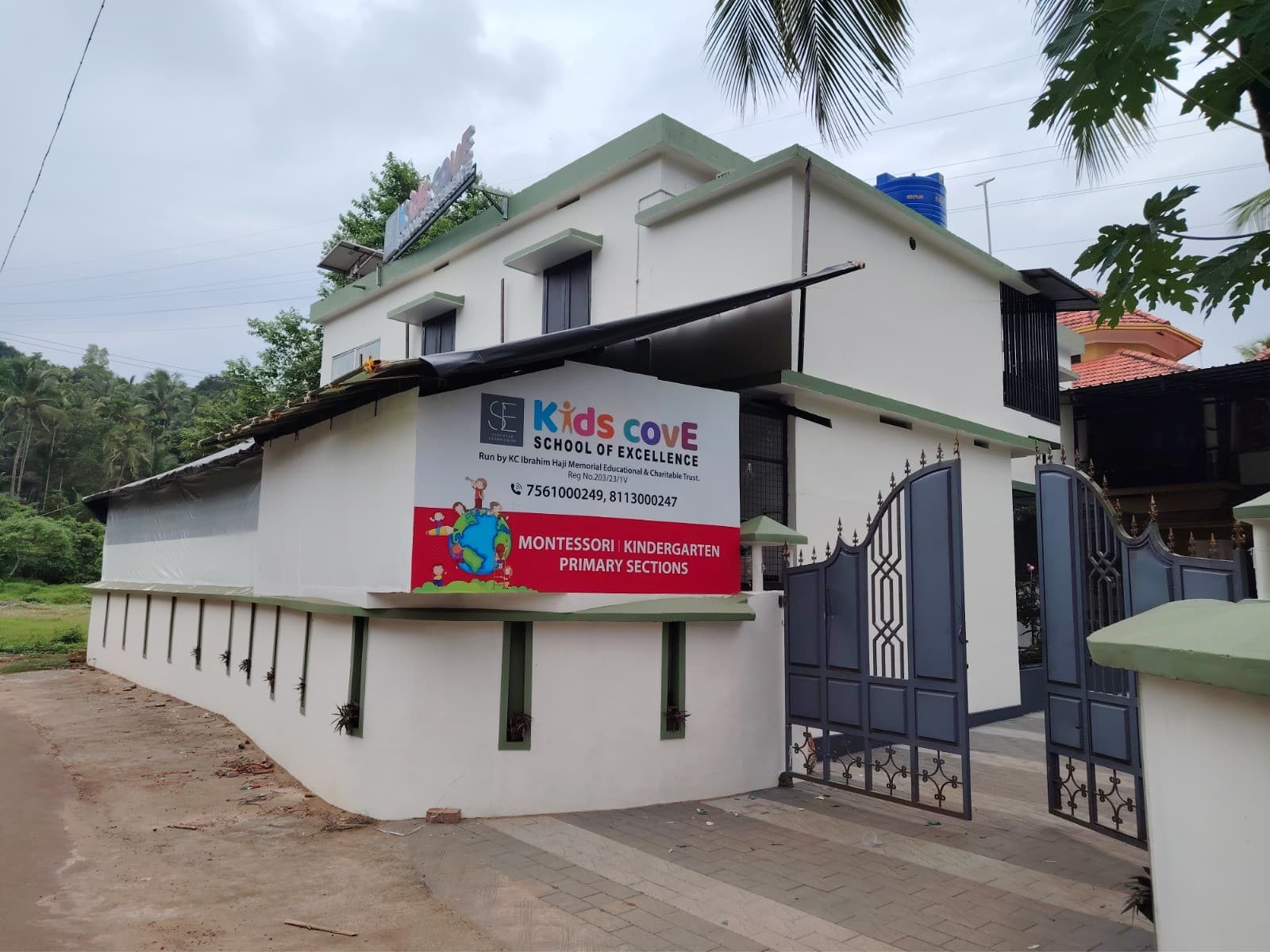 Kids covE School of Excellence campus building in Ozhukur